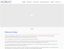 Tablet Screenshot of kobaytech.com